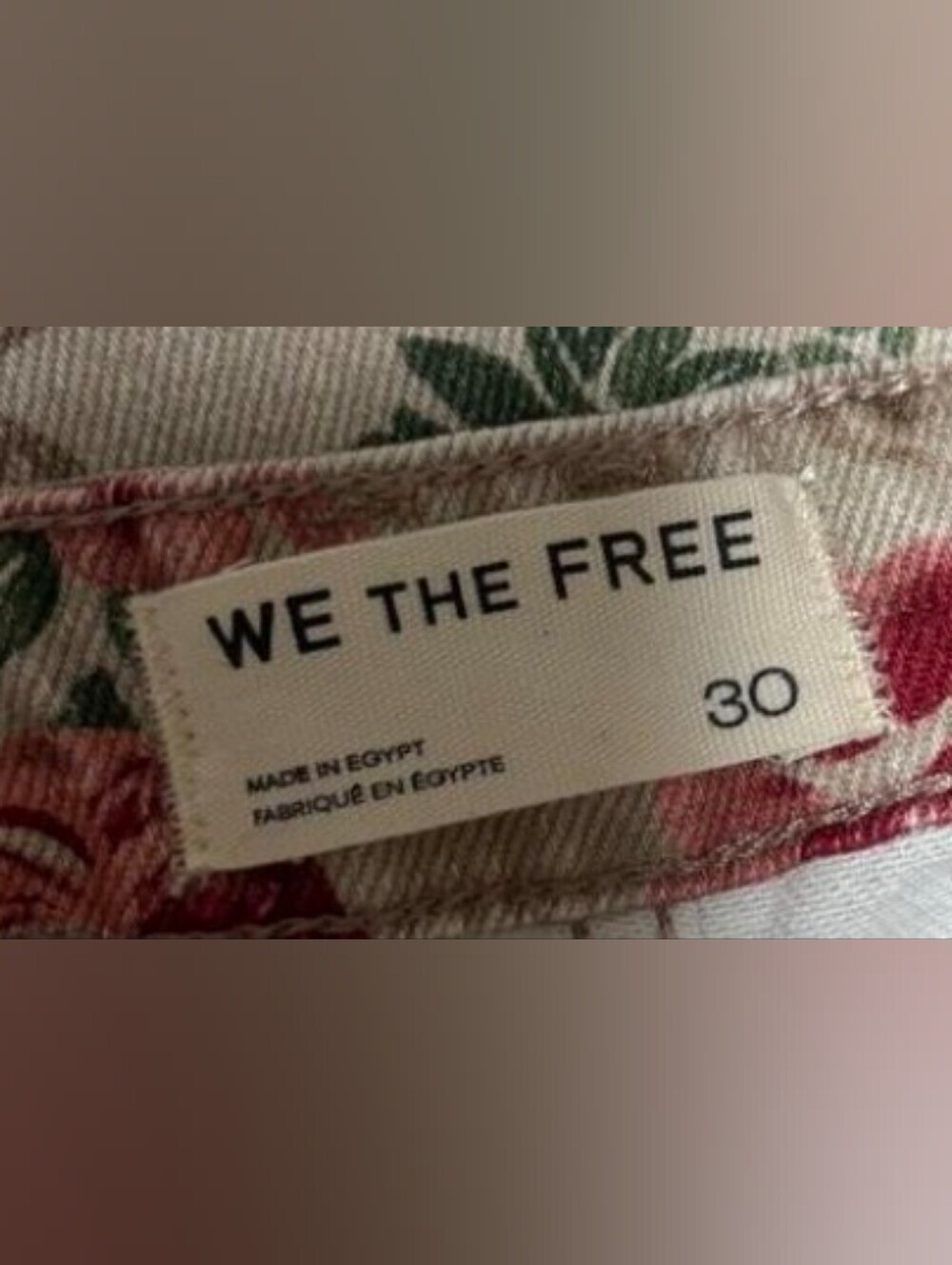 We The Free Deep Trance Boyfriend , NWT, 30, Floral Wallpaper Print, Gorgeous - Picture 4 of 4